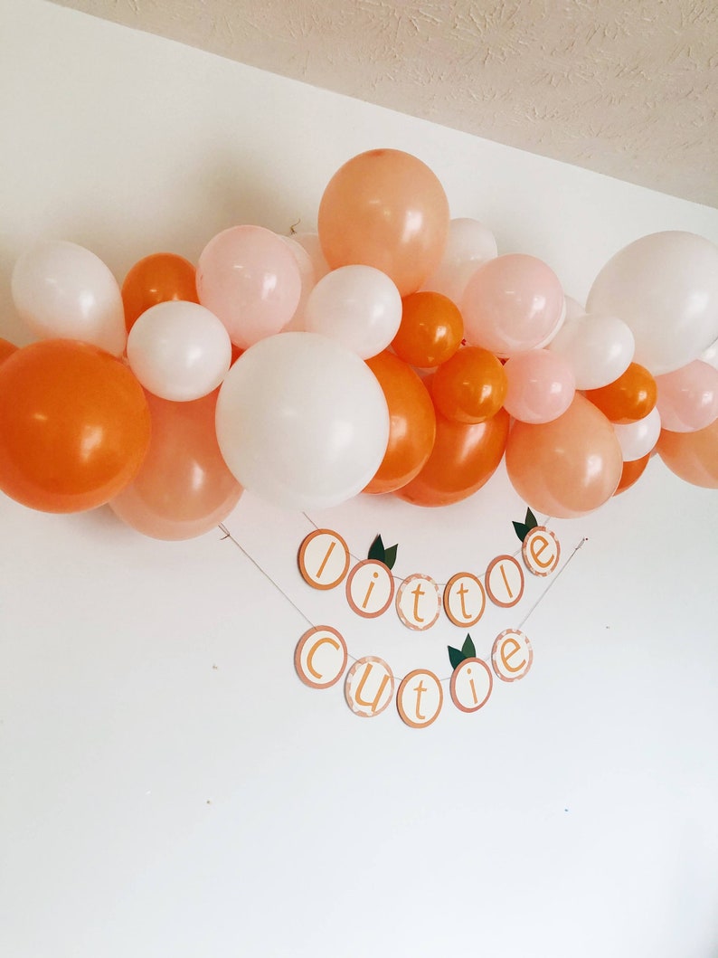 Little Cutie Balloon Garland A Little Cutie Is On The Way Baby Shower Decor Love is Sweet Bridal Shower It's Sweet To Be One First image 3