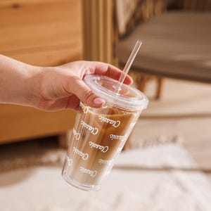 classic - clear plastic tumbler