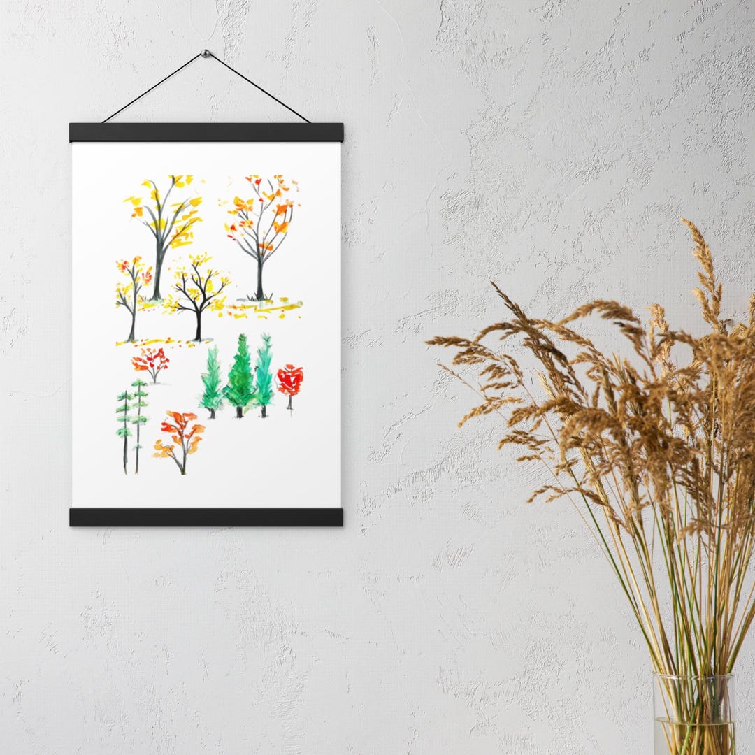 Various Trees - Poster With Hangers - Etsy