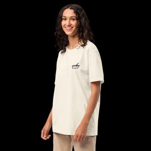 small poutine - embroidered oversized t-shirt