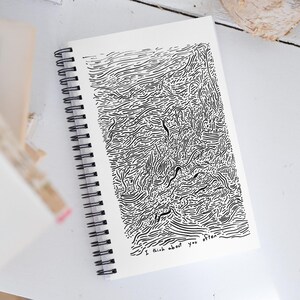 Penso em você frequentemente - caderno em branco