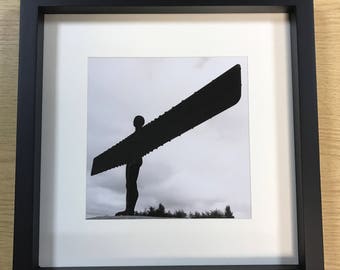 Angel of the North Black & White Framed Photography Print