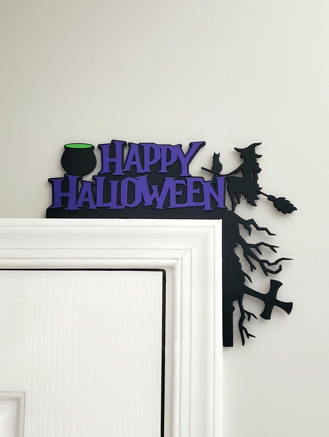 Halloween Door Corner Decor, Spooky Corner Decoration, Festive Home
