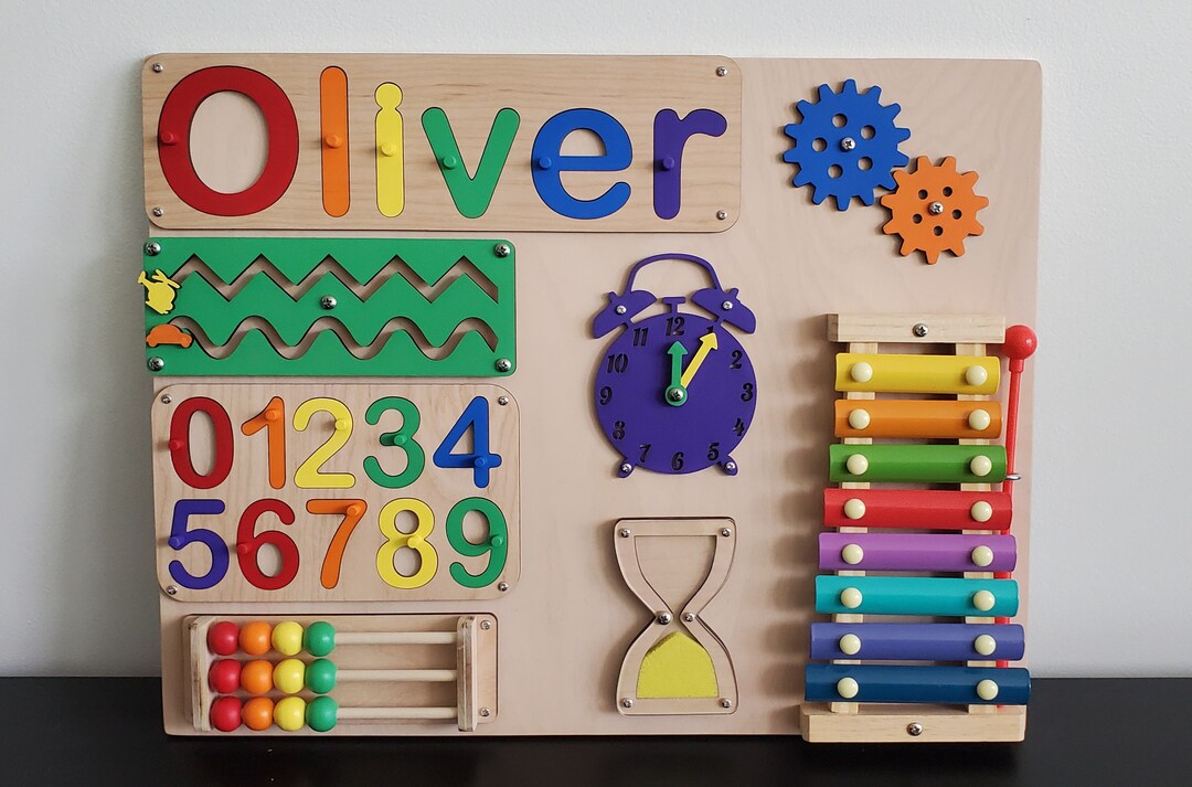 Personalized Name Puzzle & Busy Board Wooden Puzzle/busy Etsy