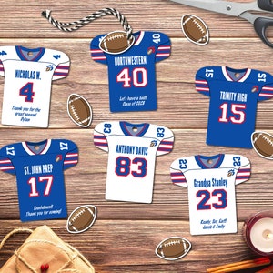 Bearbeitbare Fußball Party Favor Tags, personalisiert, Jersey druckbare Tags, Fußball Team Bankett, Sofortiger Download, 2 Größen enthalten, DIY