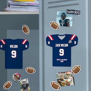 Locker bewerkbaar voetbaldecor, gepersonaliseerd afdrukbaar, Jersey Ball afdrukbaar, Team Banquet Party, Instant Download, DIY Design door e2Press
