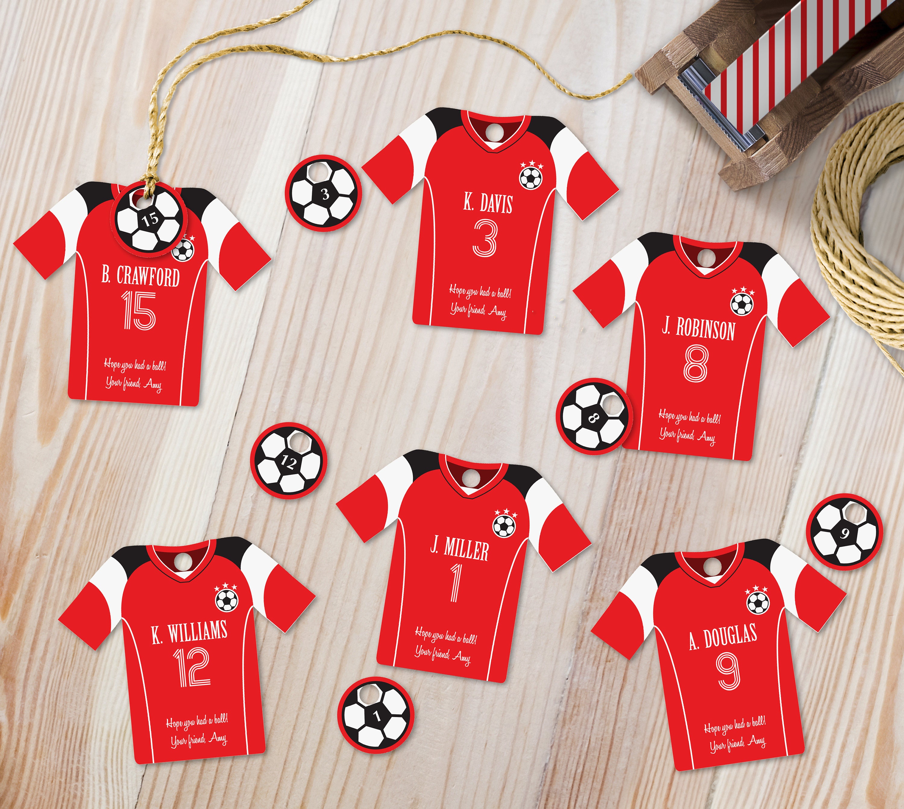 Editable Soccer Jersey Paper Printables Soccer Party Favor | Etsy
