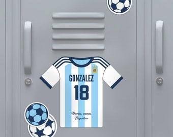 New!! Locker Editable Soccer Decor, Personalized Printable, Jersey Ball Templates, Team Banquets Party, Instant Download, DIY Design