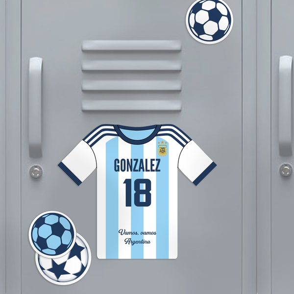 New!! Locker Editable Soccer Decor, Personalized Printable, Jersey Ball Templates, Team Banquets Party, Instant Download, DIY Design