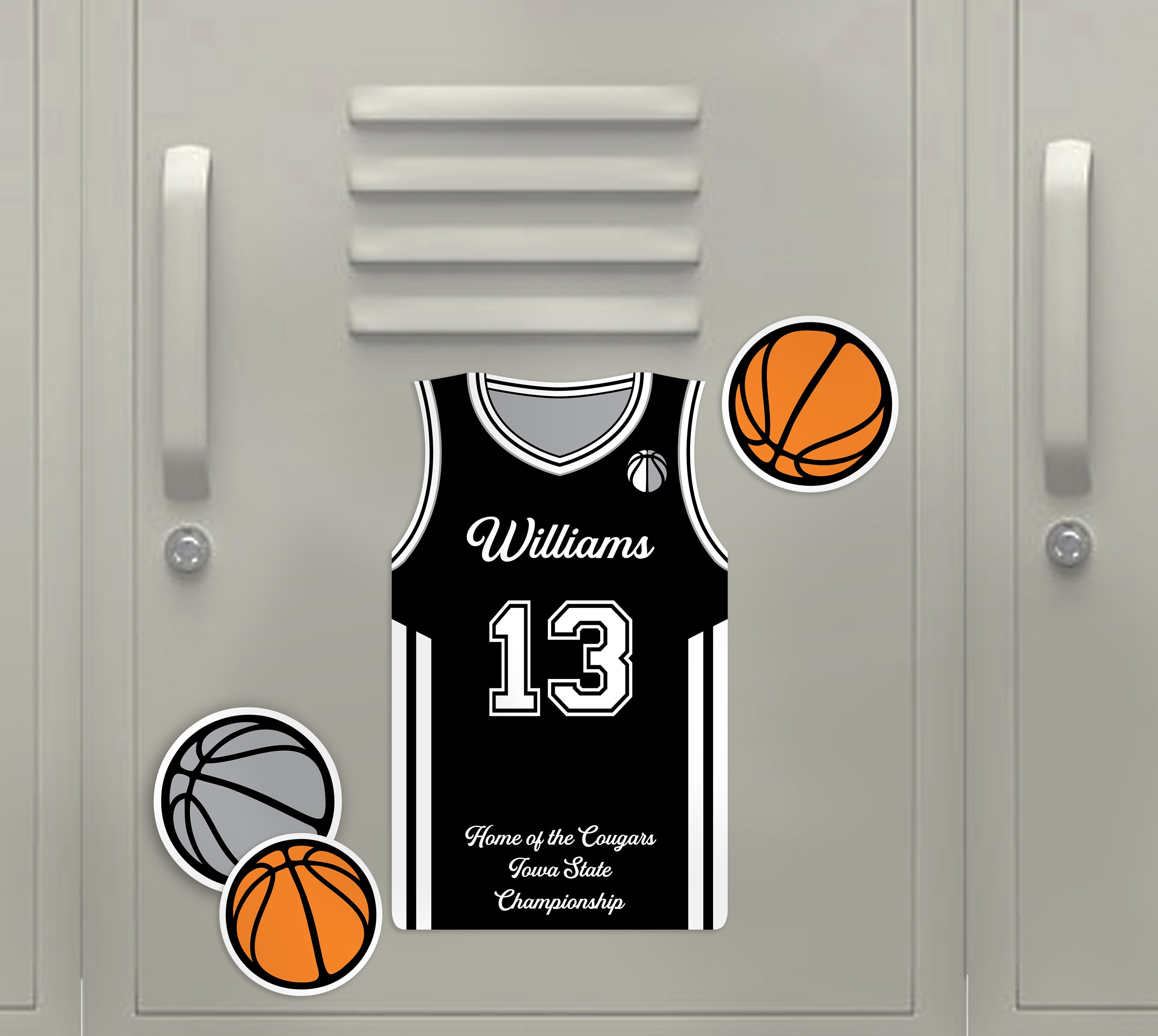 Basketball Locker Editable Decor, Personalized Printable, Place Card Templates, Team Banquet Party, Instant Download, DIY Design by e2Press