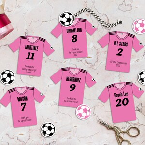 Editable Soccer Team Party Favor Tags, personalized, Jersey Ball Printable Templates, Team Birthday, Instant Download, 2 Sizes Included, DIY