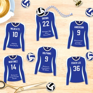 Bearbeitbare Tags für Party-Bevorzugungen, personalisiert, Jerseyförmige druckbare Tags, Team-Geburtstag, Sofortiger Download, 2 Größen inbegriffen, DIY