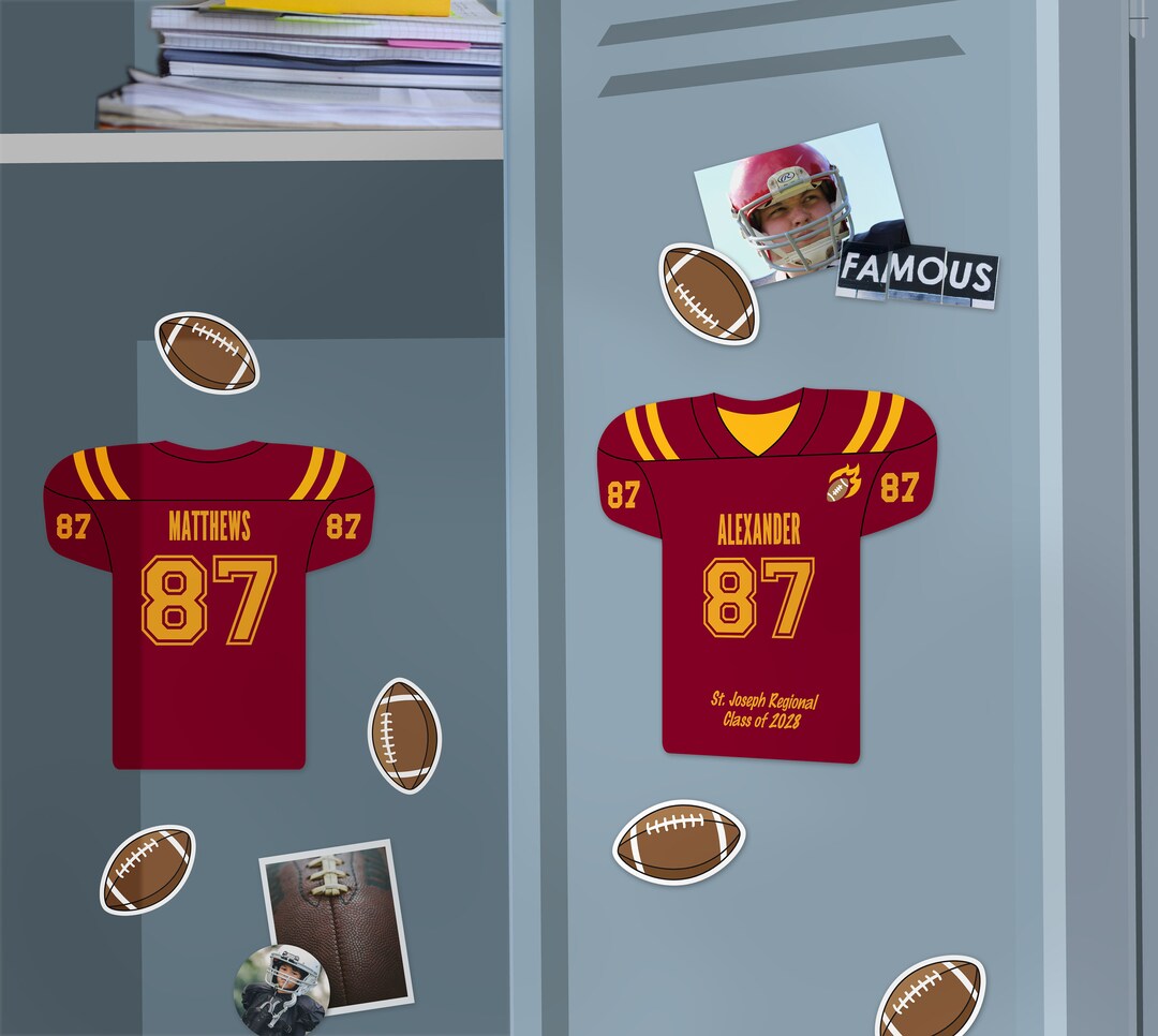 Locker Editable Football Decor, Personalized Printable, Jersey Ball ...