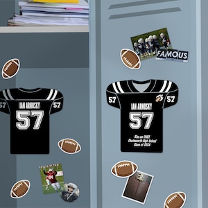 Locker Editable Football Decor, Personalized Printable, Jersey Ball Printable, Team Banquet Party, Instant Download, DIY Design by e2Press