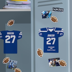 Schließfach bearbeitbare Fußball-Dekor, personalisiert druckbar, Jersey Ball Vorlage, Team Bankett Party, Sofortiger Download, DIY Design by e2Press