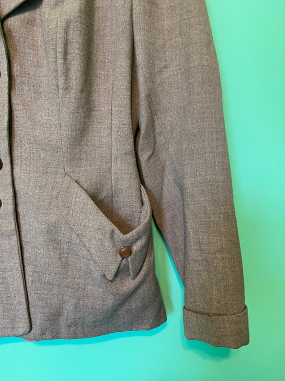 40s Wool Gaberdine Jacket | GUS MAYER | Nashville… - image 2