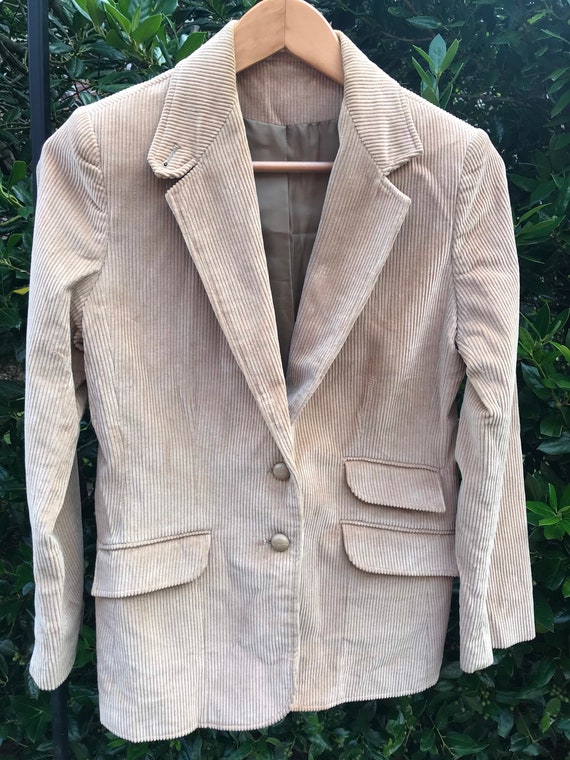 80s “Silver Unicorn” Corduroy Blazer - image 2