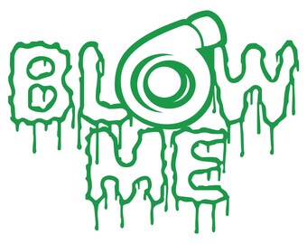 Calcomanía de vinilo troquelado "Bóplame Zombie Drippy", 16,5 x 12,7 cm