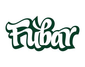 Calcomanía de vinilo FUBAR, 8" x 3.9", divertida calcomanía para ventana de coche con jerga militar, humor irreconocible