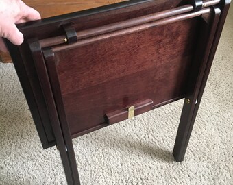 Set of 4 2024 wooden tv trays