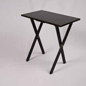 Elegantly Handcrafted Extra Wide 25&quot; Home Office TV Tray Table. Comfortably Stretch Your Legs with No foot-bar to bump.
