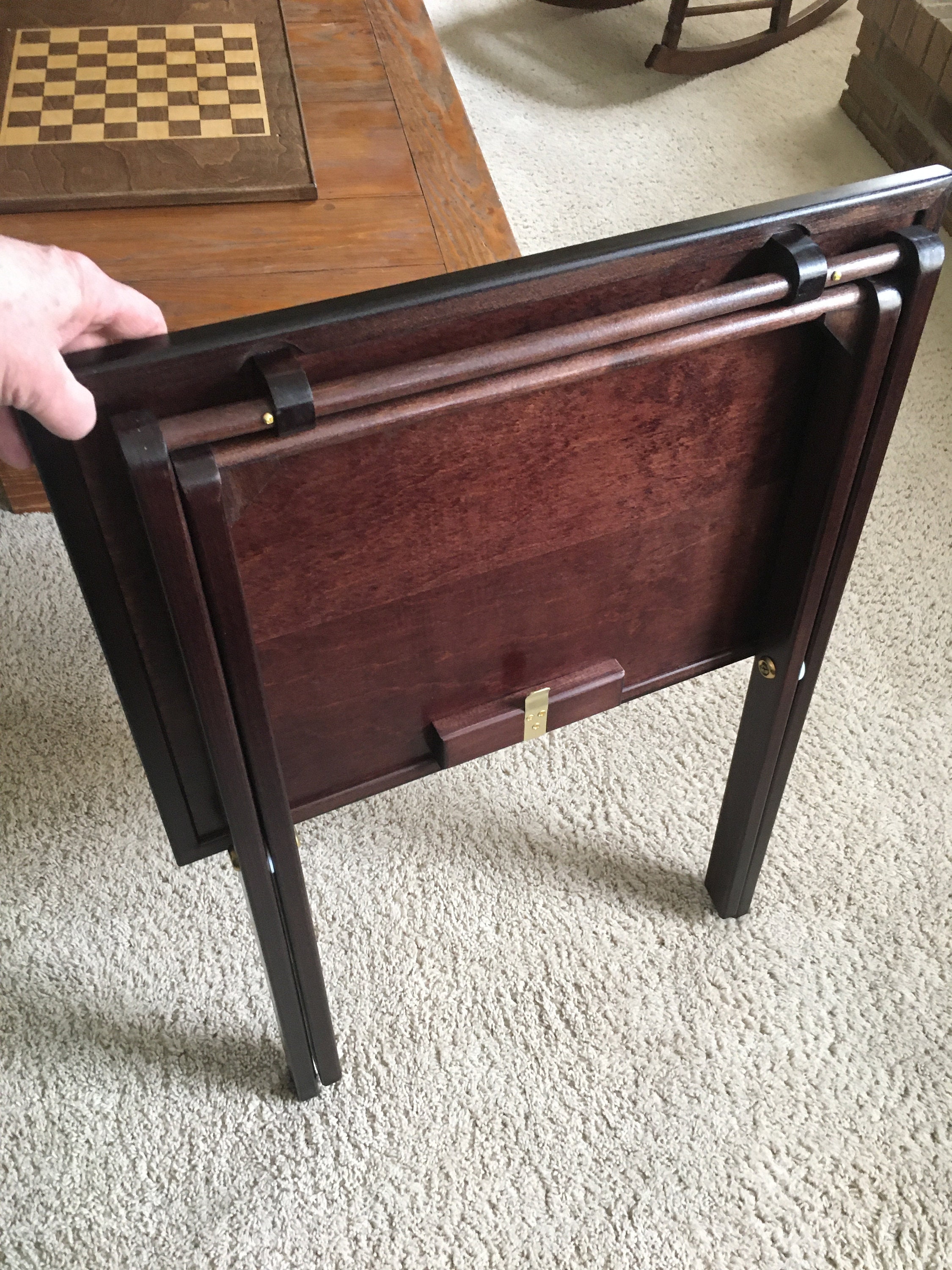 Amish made tv online trays