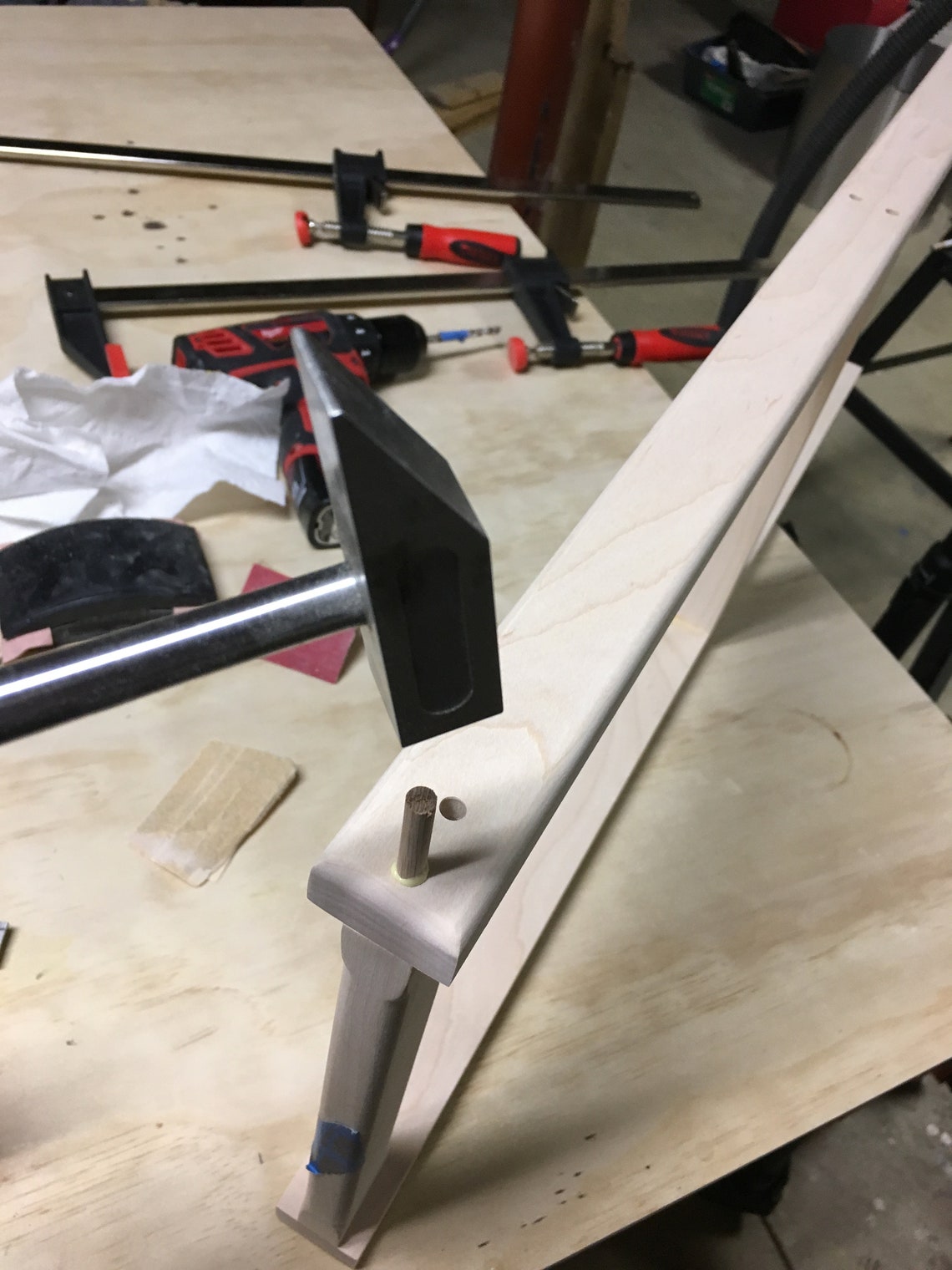 Custom TV Tray Holder Solid Handcrafted Maple Wood With Etsy