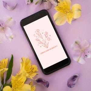 Affirmation iPhone Wallpaper, Positive Energy Background, Inspirational Quote Screen Wallpaper, Motivating Phone Wallpaper