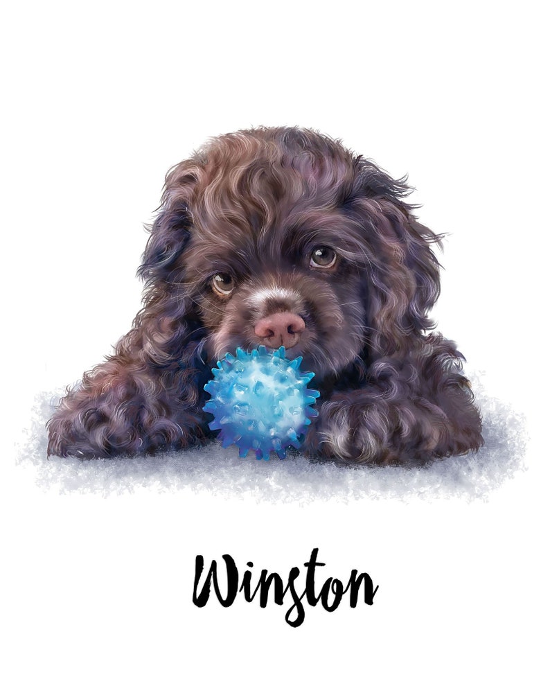 Custom pet portrait funny dog portrait Custom dog portrait Etsy