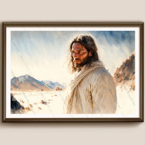 Jesus Christ Art, ( digital download ), Christ Portrait Print, oil abstract portrait