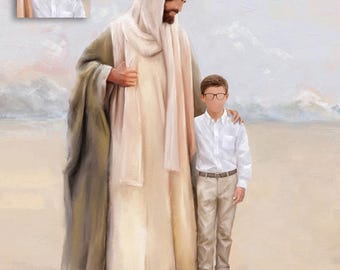 Jesus and Boy Baptism Print, LDS Gift (Digital Download)