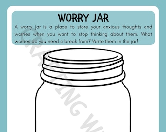 Anxiety Worry Jar for Children and Teens