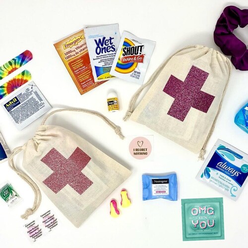 Hangover Kit Bag Survival Kit Hangover Kit Bachelorette Etsy