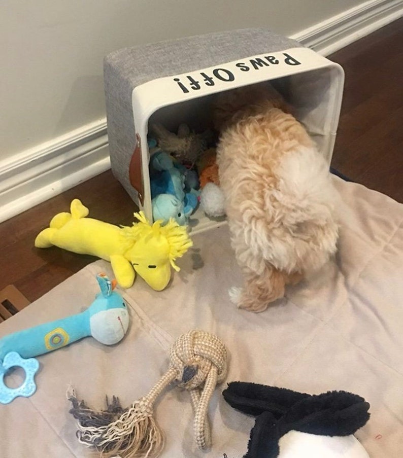 Personalized Pet Toy Bin Dog Toy Storage Bin Etsy