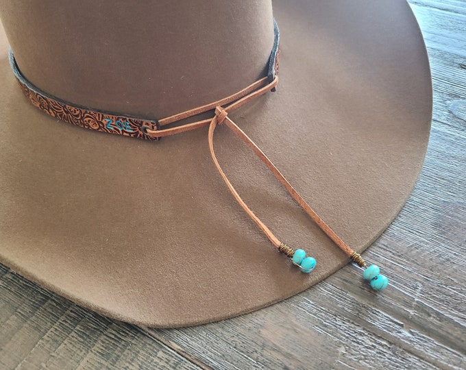 Custom Hat Band Personalized Hatband Tooled Leather Hat Band Western Hat Band Western Leather