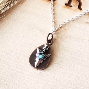 Western Necklace Southwestern Necklace with Turquoise Arrowhead Necklace Rodeo Jewelry Southwestern Jewelry Western Pendant Necklace Aztec