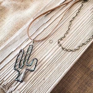 Western Jewelry The Saguaro - Saguaro Cactus Necklace - Vintage Southwestern Necklace - Rodeo Jewelry - Cowgirl Jewelry - Southwestern