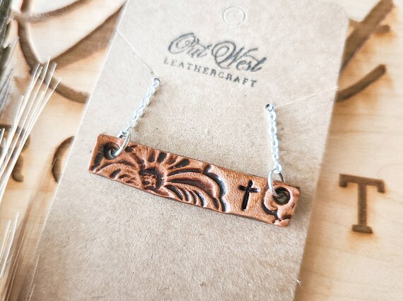 Custom western cross necklace deals