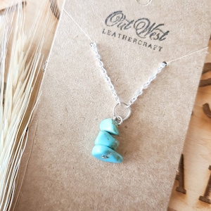 Sterling Silver and Turquoise Necklace Sterling Silver Jewelry Silver and Turquoise Jewelry Western Necklace Western Cross Jewelry Turquoise