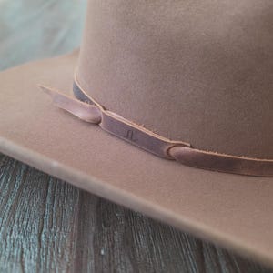 Custom Tooled Leather Hat Band: Personalized Western Cowboy Style