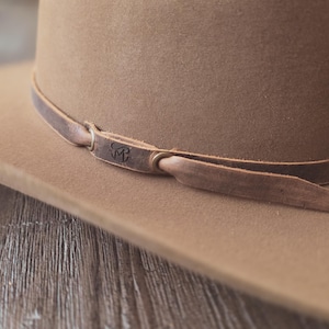 Personalized Leather Hat Band - Monogrammed Western Accessories - Cowboy Hatband