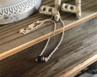 Lava bead necklace