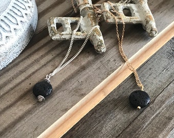 Lava bead necklace