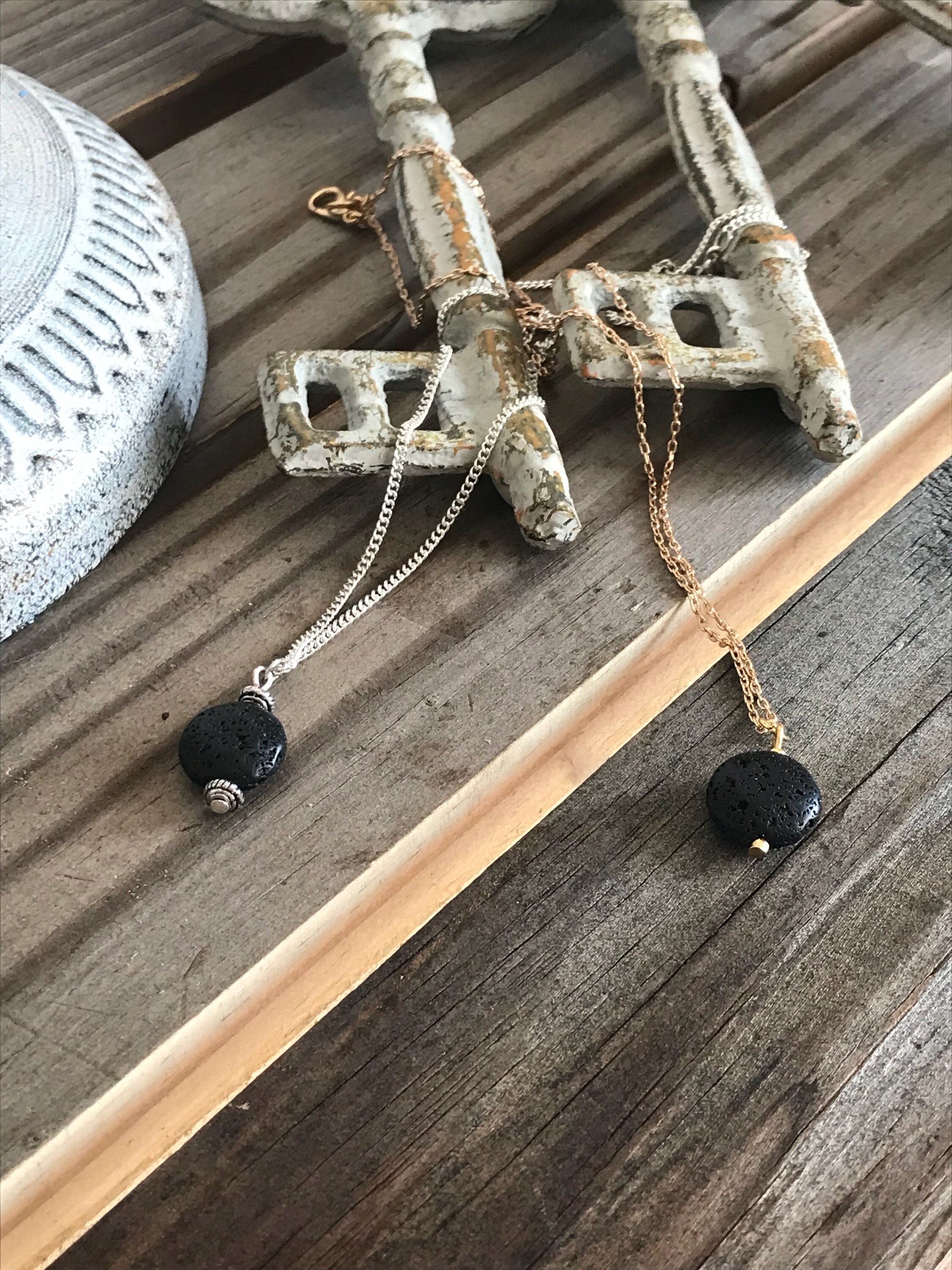 Lava Bead Necklace - Etsy
