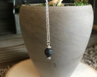 Lava bead necklace