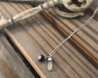 Lava bead necklace