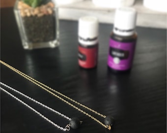 Lava bead necklace