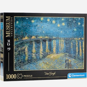 1000, Clementoni, Starry Night on the Rhône, Van Gogh - Rare Puzzles