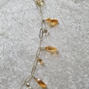 Re-purposed Swarovski Crystal Charms Bracelet, Crystal Drops, Silver Charm Bracelet, Gold Crystal Bracelet