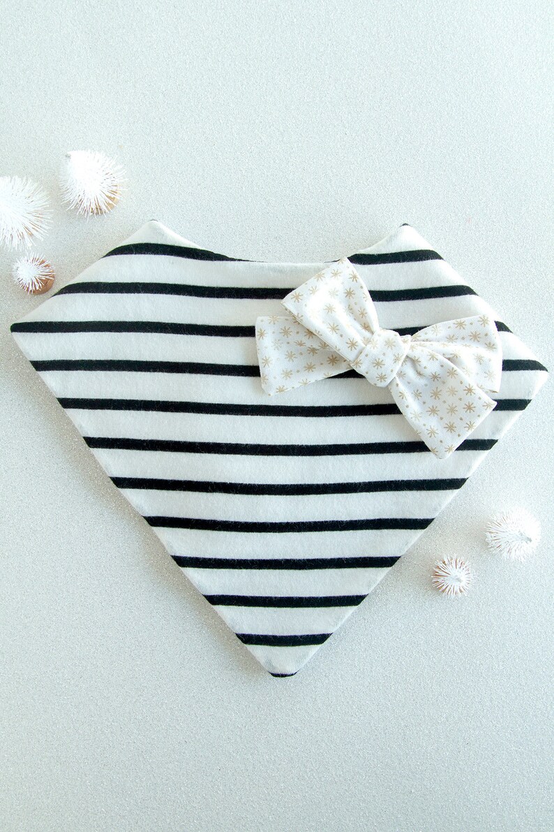 Hand Tied Bow Toddler Hair Accessory Gold Star Hair Bow White and Gold Star Hair Clip Large Hair Bow Nylon Headband Mini Hair Bow